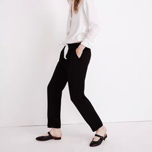 🖤Madewell Black Cuffed Track Trousers